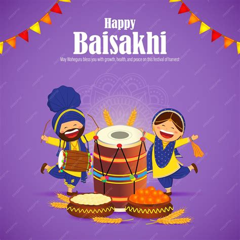 Premium Vector Vector Illustration For Happy Baisakhi Festival Banner