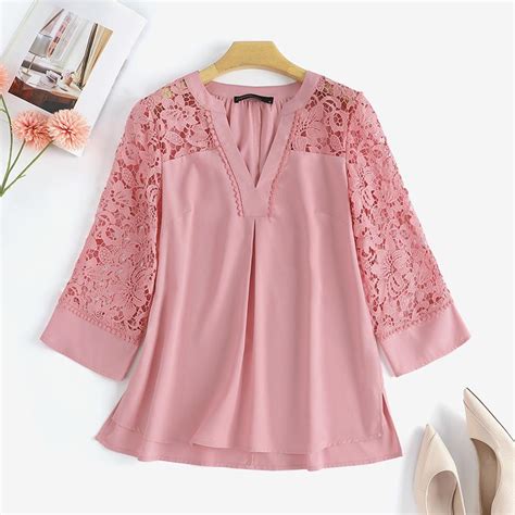 Buy Zanzea Women Summer Fashion Lace Crochet Splice Hollow Out