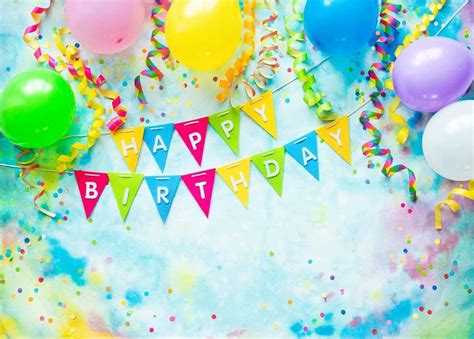 Amazon BELECO 8x6ft Fabric Happy Birthday Backdrop Birthday Party