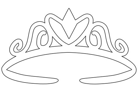 Shape Of Tiara Free Printable Papercraft Templates