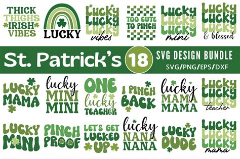 St Patrick S Svg Bundle Retro Irish Svg Graphic By Tinyactionshop