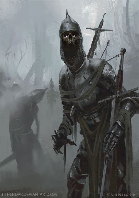 Artstation Undead Knights Axel Sauerwald Undead Knight Zombie