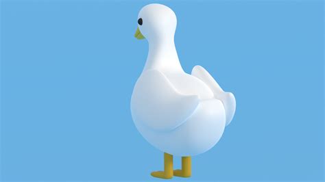 ArtStation - Cartoon Duck 3D model | Resources