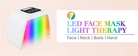 Fxtiaa Led Face Light Therapy 7 In 1 Color Led Face Mask