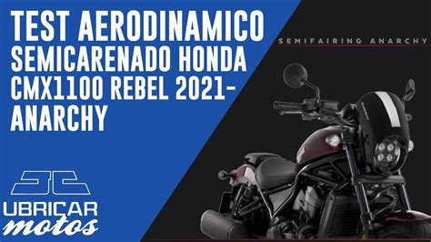 Test Aerodinamico Semicarenado Honda Cmx Rebel Anarchy