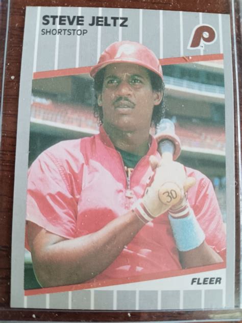 Steve Jeltz Philadelphia Phillies Fleer Baseball Card Ebay