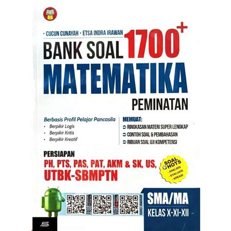 Jual BUKU 1700 PLUS BANK SOAL MATEMATIKA WAJIB SMA MA Shopee Indonesia