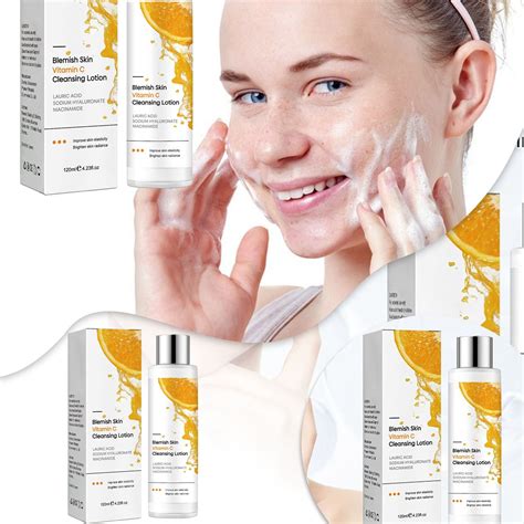 Vitamin C Facial Cleanser Cleansing Lotion Blemish Skin Moisturizing Deep Cleansing Mild