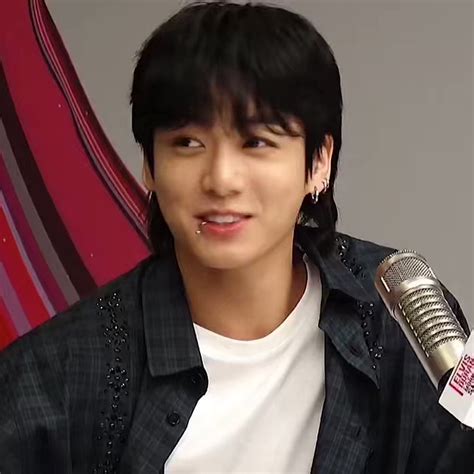 Fan On Twitter Jungkook Happy Smile When The Radio Host Said