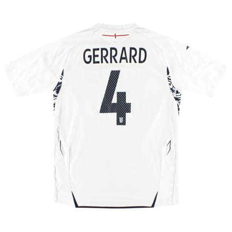 England Umbro Home Shirt Gerrard Xxl Retro England Shirts