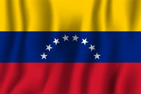 venezuela bandera ondeante realista ilustración vectorial. símbolo de ...