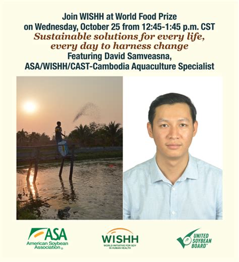 Join ASA’s WISHH Program at its 2023 World Food Prize Panel - WISHH