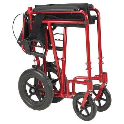 Drive Medical Lightweight Expedition Transport Wheelchair with Hand ...