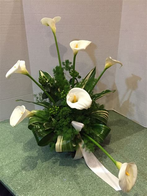 Calla Lily Funeral Arrangement Funeral Arrangements Calla Lily