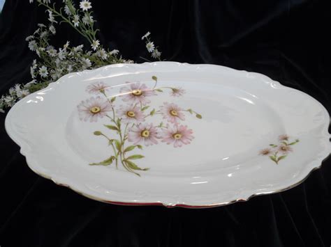 Mitterteich Daisy Bell Fine Bavarian China Large Oval Serving Platter