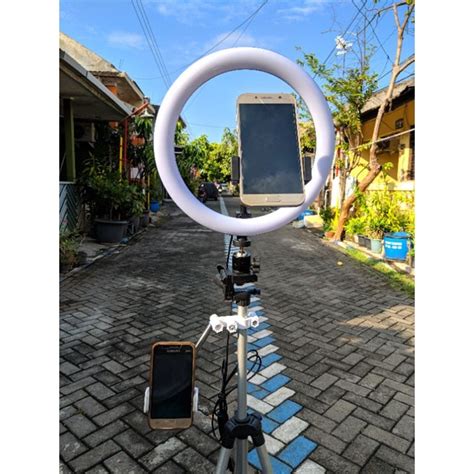 Jual Ring Light 26cm Lampu Youtuber Bigo Live Straming Tripod Hp