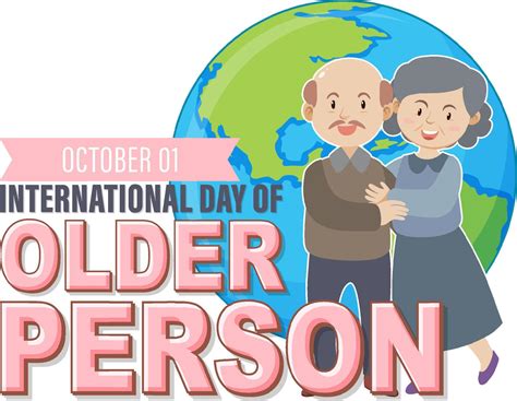 International Day For Older Persons Poster Vector Art At Vecteezy