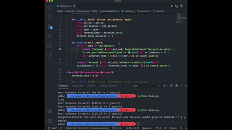 More Python Oop Concepts Methods Calculating Interest Rates