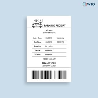 Free Parking Receipt Templates