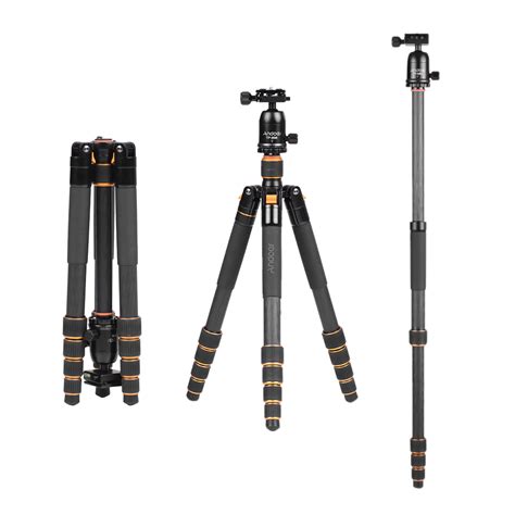 Andoer Tp 886 Carbon Fiber Tripod Monopod 5 Section Photogrpahy