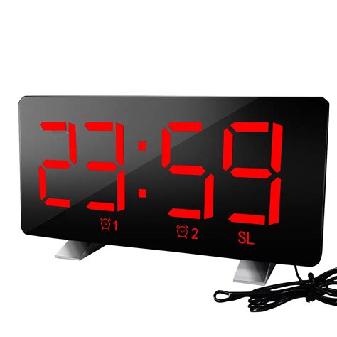 Ekousn Room Decor Super Loud Alarm Clock With Bed Shaker Dual Vibrating Alarm Clock With Usb