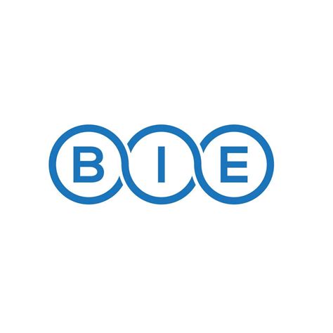 bie letter logo design  white background bie creative initials