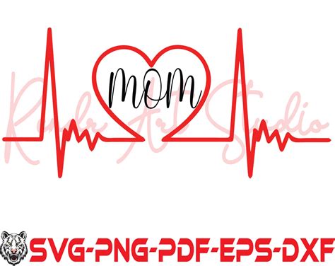 Heart Beat Svg Ekg Svg Heartbeat Svg Heartbeat Clipart Etsy