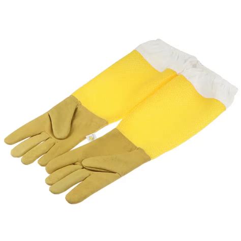 Beekeeping Gloves Goatskin Bee Keeping With Vented Beekeeper Long