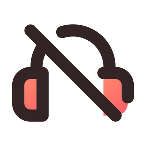 No headphones Generic Flat Gradient icon