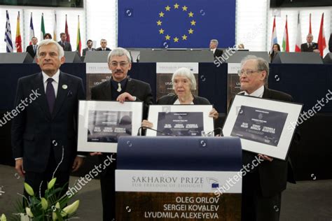 Lr European Parliament President Jerzy Buzek Editorial Stock Photo