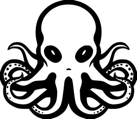 Octopus Minimalist And Simple Silhouette Vector Illustration