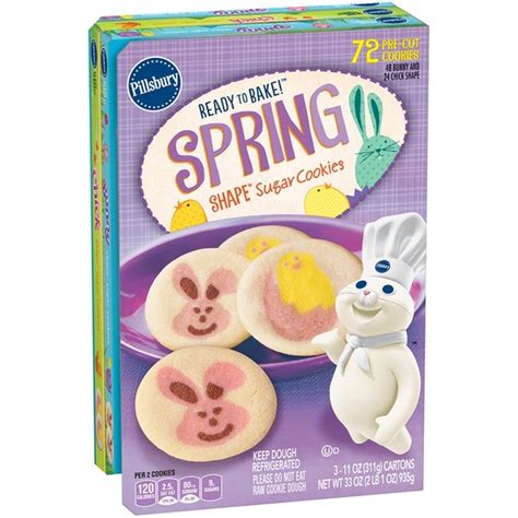 Pillsbury Ready To Bake Spring Shape Sugar Cookies 11 Oz Instacart