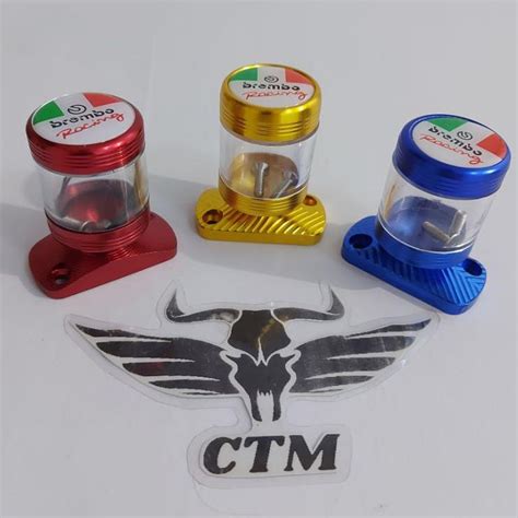 Jual Tutup Minyak Rem Stempel Kaca Transparan Cnc Honda Shopee