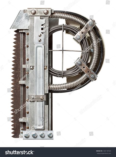 Industrial Metal Alphabet Letter P Stock Photo 120118720 Shutterstock