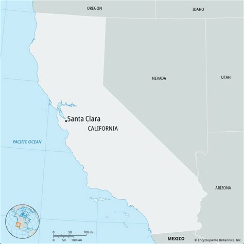 Santa Clara Map California - Rosa Wandie