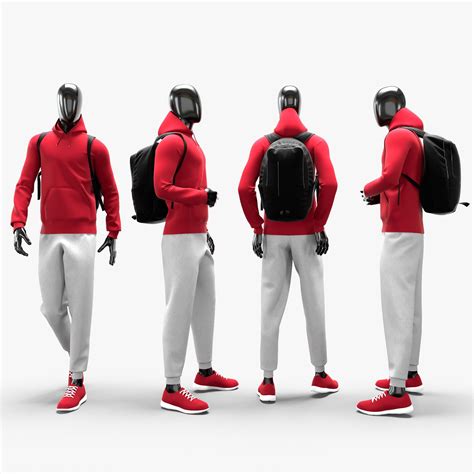 Male Sport Mannequin Collection 3D Model 199 Max Fbx Obj Free3D