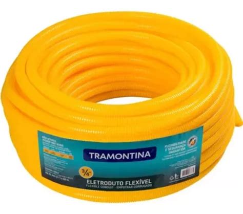 Conduite Eletroduto Corrugado Flex Tramontina 3 4 50 Mts Parcelamento