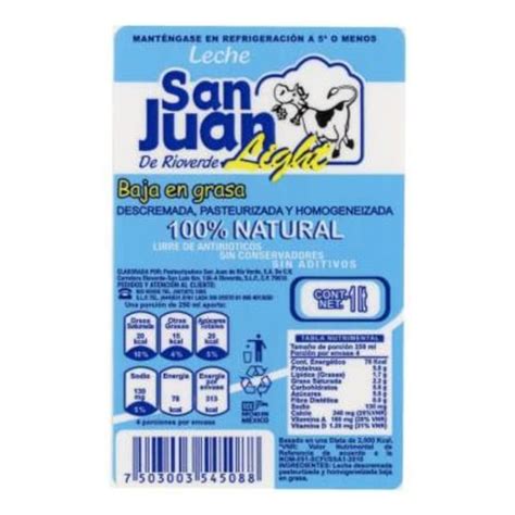 Leche San Juan Light 1 L Bodega Aurrera Despensa A Tu Casa