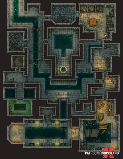 Sewer Dungeon [31x40] R Battlemaps