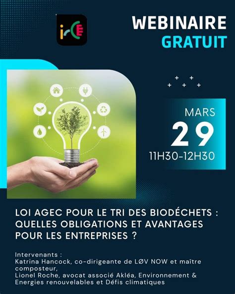 Webinaire Sur La Loi Agec Pour Le Tri Des Biod Chets Aklea