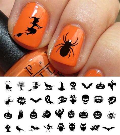 Halloween Nail Art Decals Set Halloween Nails Halloween Nail Art