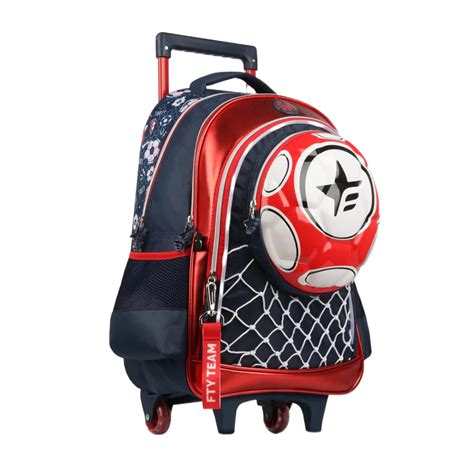 Mochila Footy CARRO Futbol Red Con Luz Led Azul Rojo Footy 078