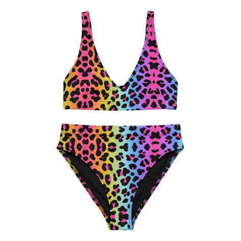 Rave Outfit Festival Bikini Rainbow Outfit Pride Set Etsy