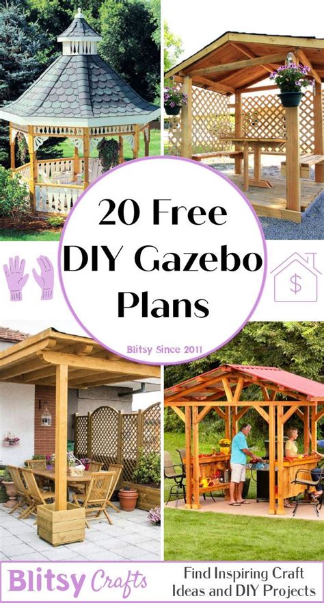 20 Free Gazebo Plans to Build - Blitsy