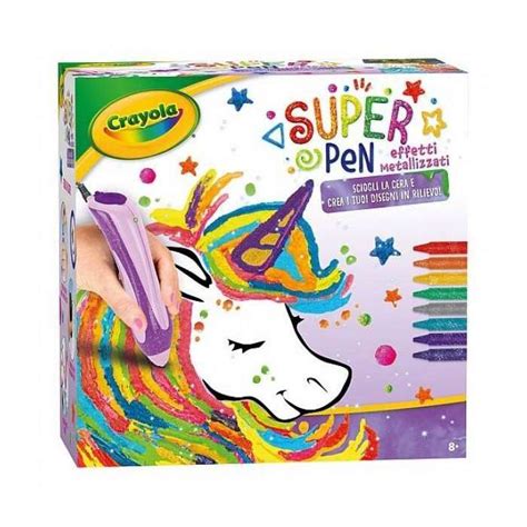 Crayola Super Pen Neon Unicorno Mago Biribago Giocattoli