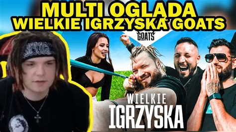 MULTI ogląda WIELKIE IGRZYSKA GOATS BOXDEL GOLA IZAK WARDĘGA