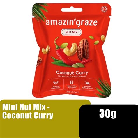 AMAZIN GRACE MINI NUT MIX 30G COCONUT CURRY AG32002 Shopee Malaysia