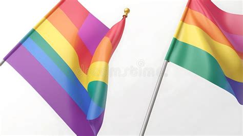 Lgbt Community S With Pride Flags Gay Lesbian Bisexual Homosexual