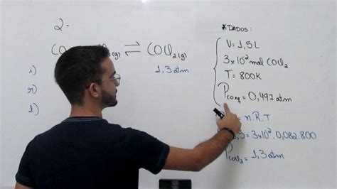 Química Geral Ii Equilíbrio Químico Exercício Resolvido 02 Youtube