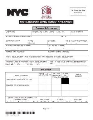 nycha housing application pdf Forms and Templates - Fillable & Printable Samples for PDF, Word ...